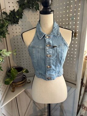 Lee Light Blue Denim Labelled Top Size Small